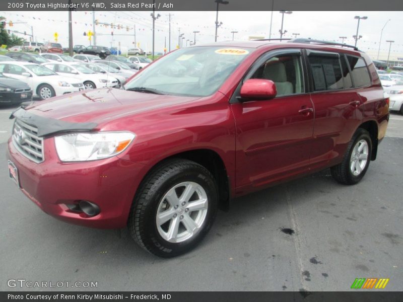 Salsa Red Pearl / Ash 2009 Toyota Highlander V6 4WD