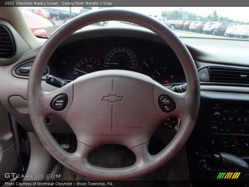Galaxy Silver Metallic / Gray 2003 Chevrolet Malibu Sedan
