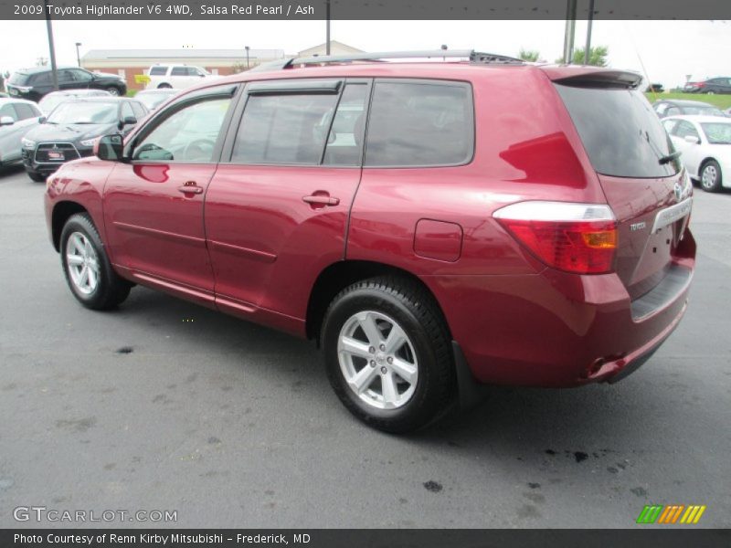 Salsa Red Pearl / Ash 2009 Toyota Highlander V6 4WD