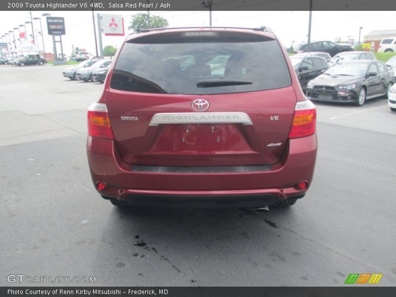 Salsa Red Pearl / Ash 2009 Toyota Highlander V6 4WD