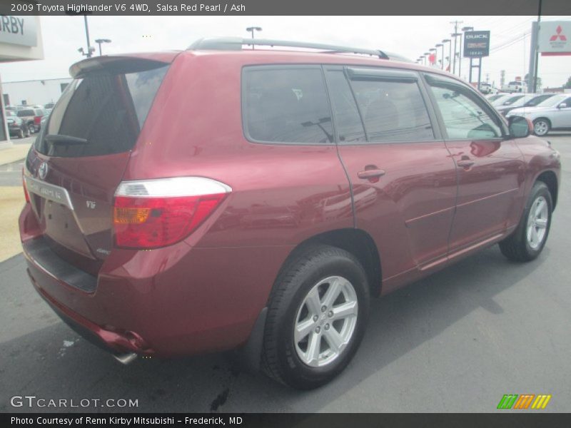 Salsa Red Pearl / Ash 2009 Toyota Highlander V6 4WD