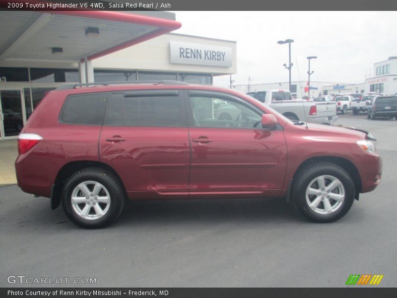 Salsa Red Pearl / Ash 2009 Toyota Highlander V6 4WD