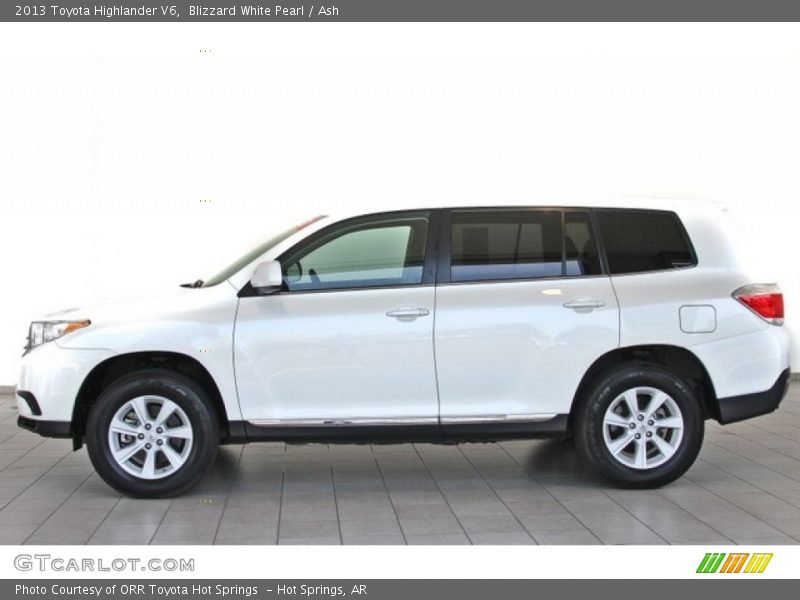 Blizzard White Pearl / Ash 2013 Toyota Highlander V6