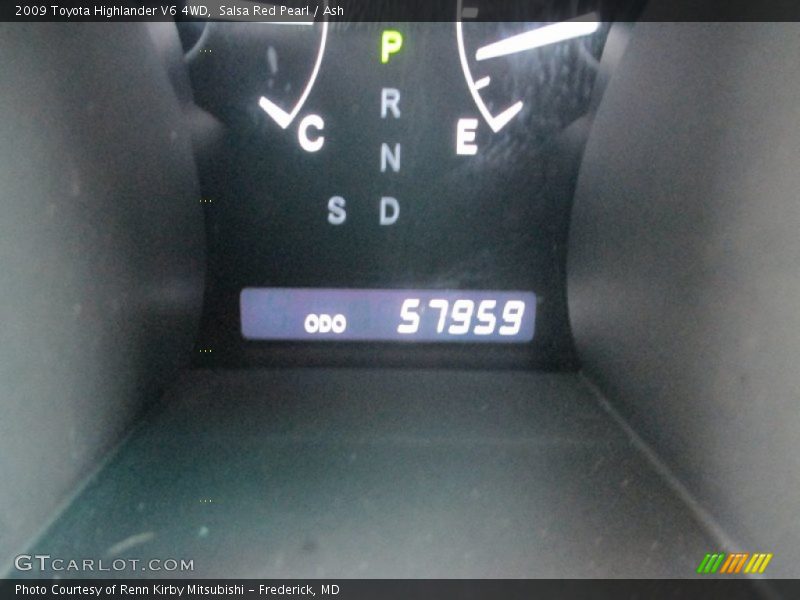 Salsa Red Pearl / Ash 2009 Toyota Highlander V6 4WD