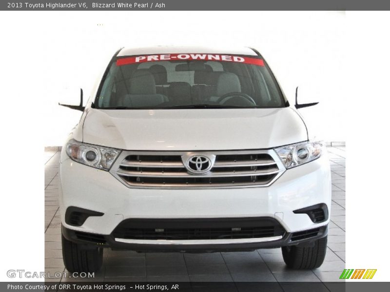 Blizzard White Pearl / Ash 2013 Toyota Highlander V6