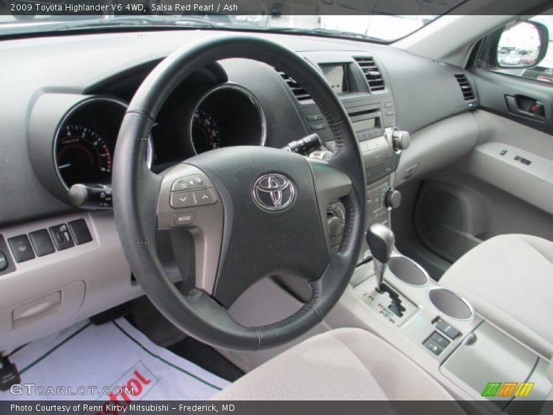 Salsa Red Pearl / Ash 2009 Toyota Highlander V6 4WD