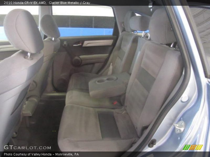 Glacier Blue Metallic / Gray 2010 Honda CR-V EX AWD