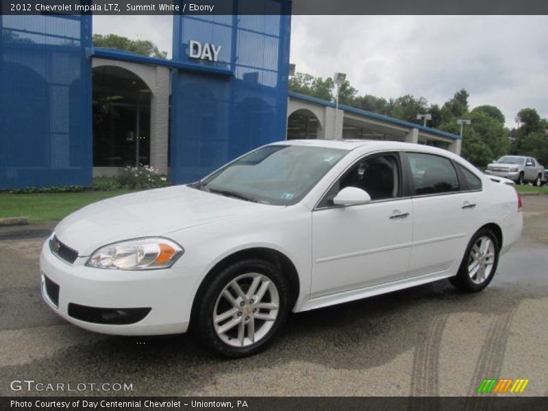 Summit White / Ebony 2012 Chevrolet Impala LTZ