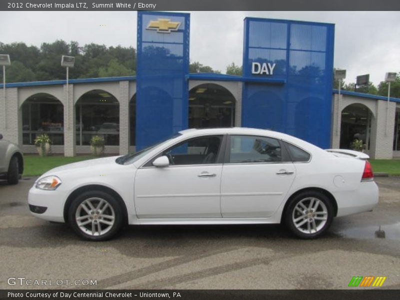 Summit White / Ebony 2012 Chevrolet Impala LTZ