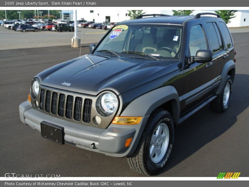 Dark Khaki Pearl / Khaki 2005 Jeep Liberty Sport
