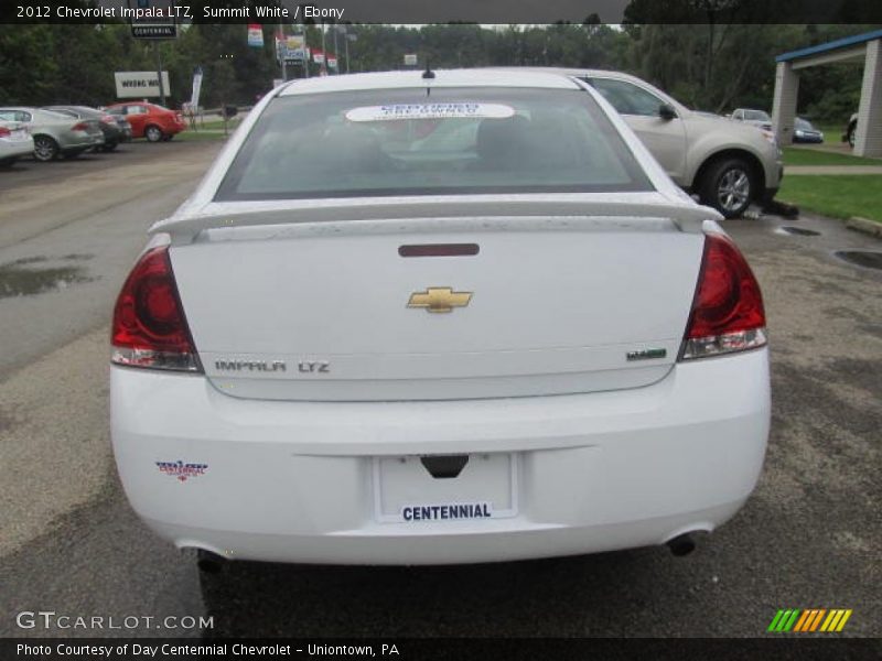 Summit White / Ebony 2012 Chevrolet Impala LTZ