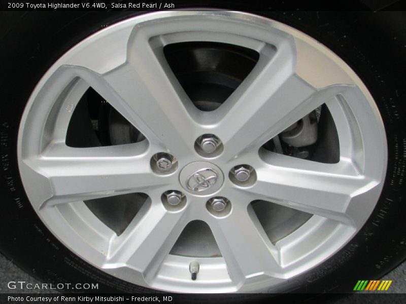 Salsa Red Pearl / Ash 2009 Toyota Highlander V6 4WD