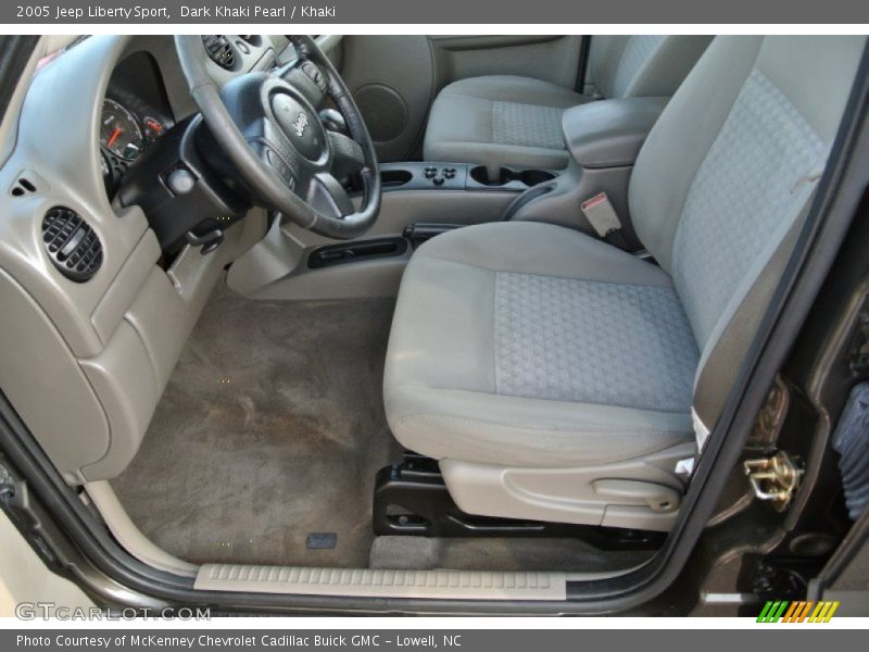Dark Khaki Pearl / Khaki 2005 Jeep Liberty Sport
