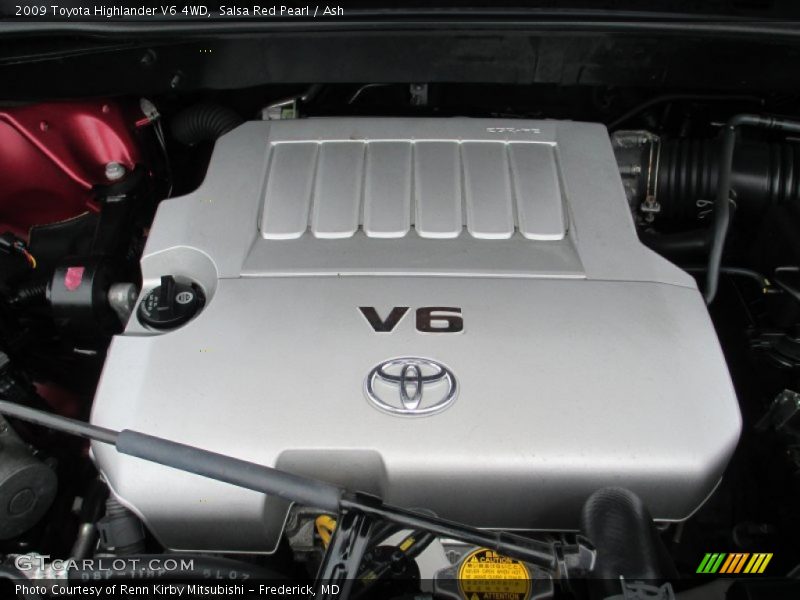 Salsa Red Pearl / Ash 2009 Toyota Highlander V6 4WD