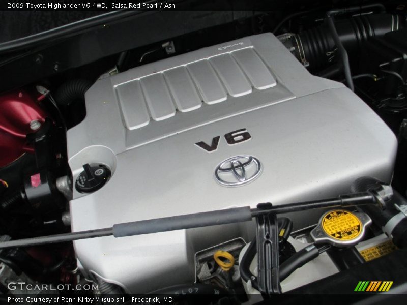 Salsa Red Pearl / Ash 2009 Toyota Highlander V6 4WD