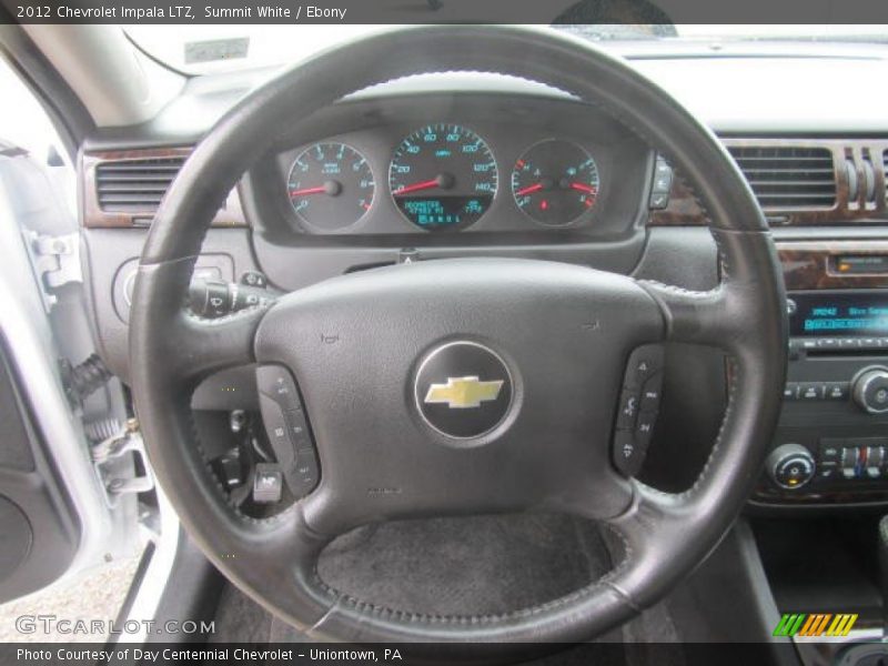 Summit White / Ebony 2012 Chevrolet Impala LTZ