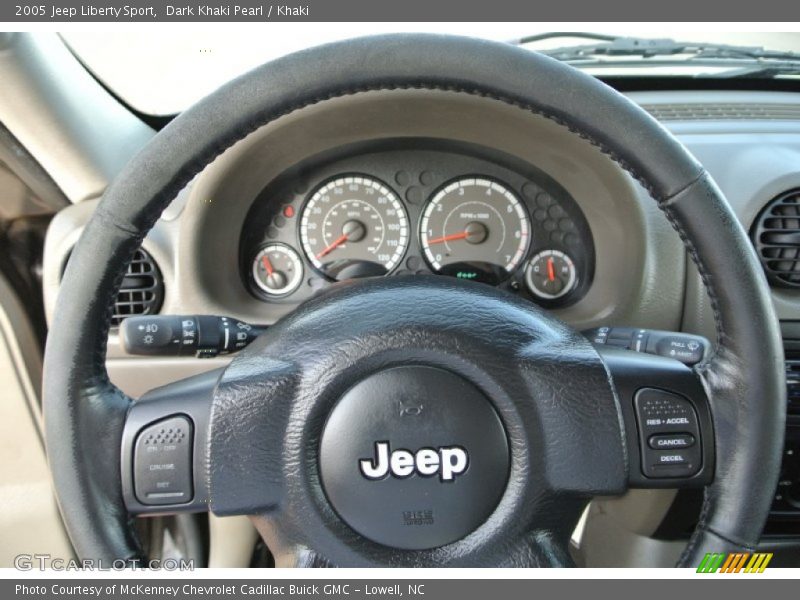 Dark Khaki Pearl / Khaki 2005 Jeep Liberty Sport