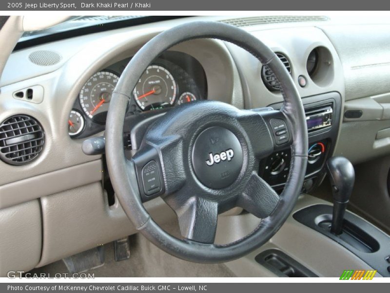 Dark Khaki Pearl / Khaki 2005 Jeep Liberty Sport