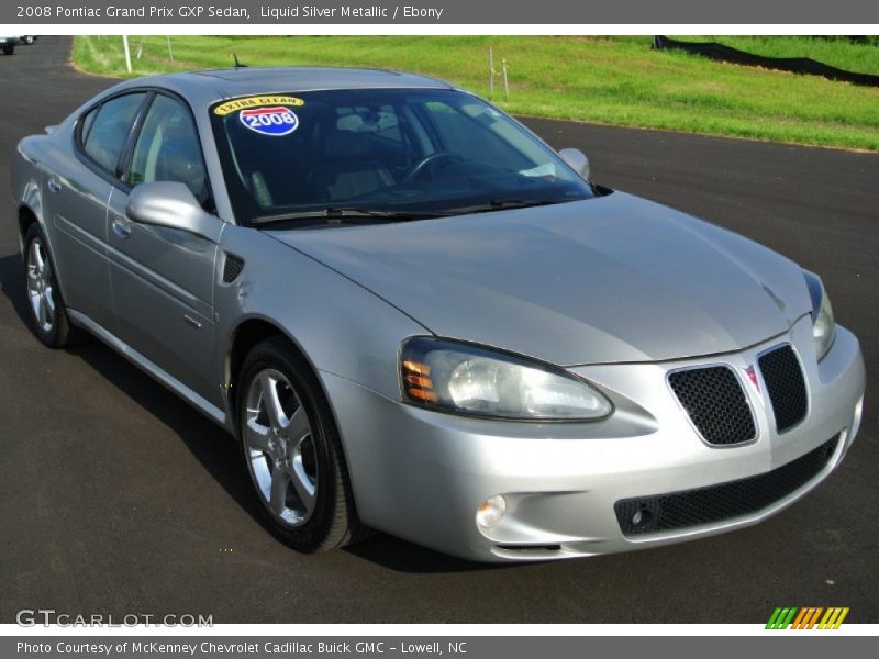 Liquid Silver Metallic / Ebony 2008 Pontiac Grand Prix GXP Sedan