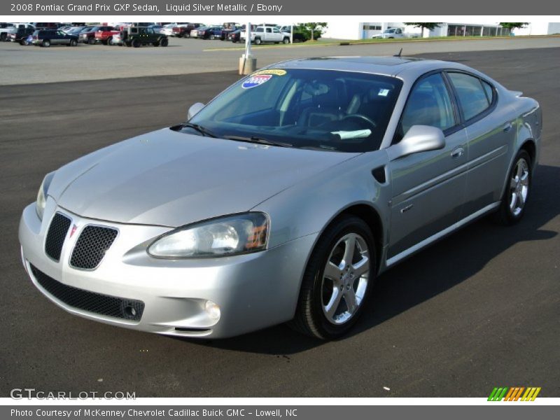 Liquid Silver Metallic / Ebony 2008 Pontiac Grand Prix GXP Sedan