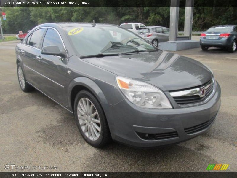 Carbon Flash Black / Black 2008 Saturn Aura XR