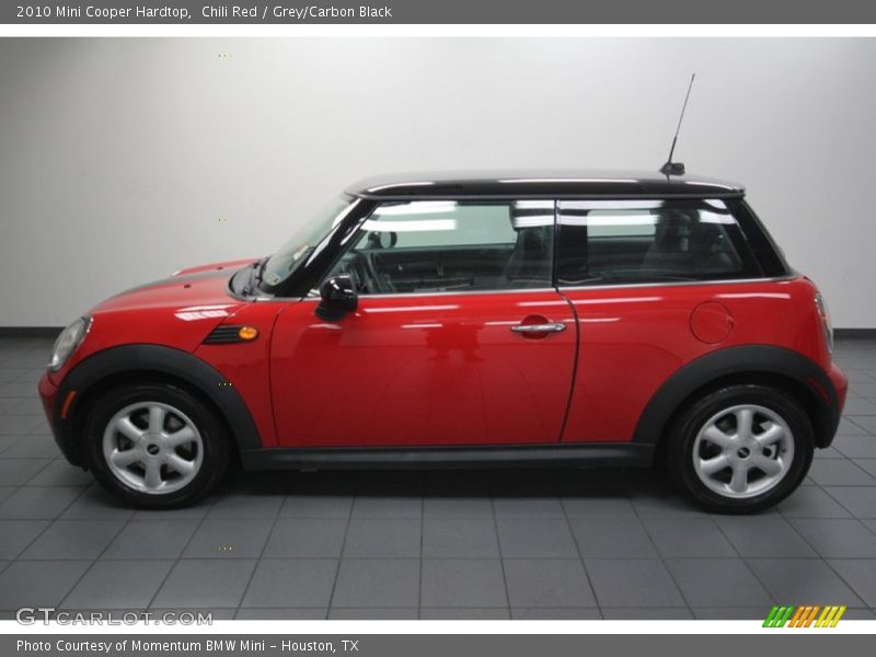 Chili Red / Grey/Carbon Black 2010 Mini Cooper Hardtop