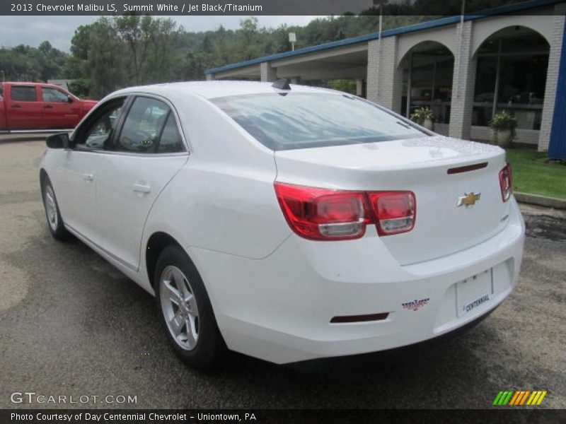 Summit White / Jet Black/Titanium 2013 Chevrolet Malibu LS