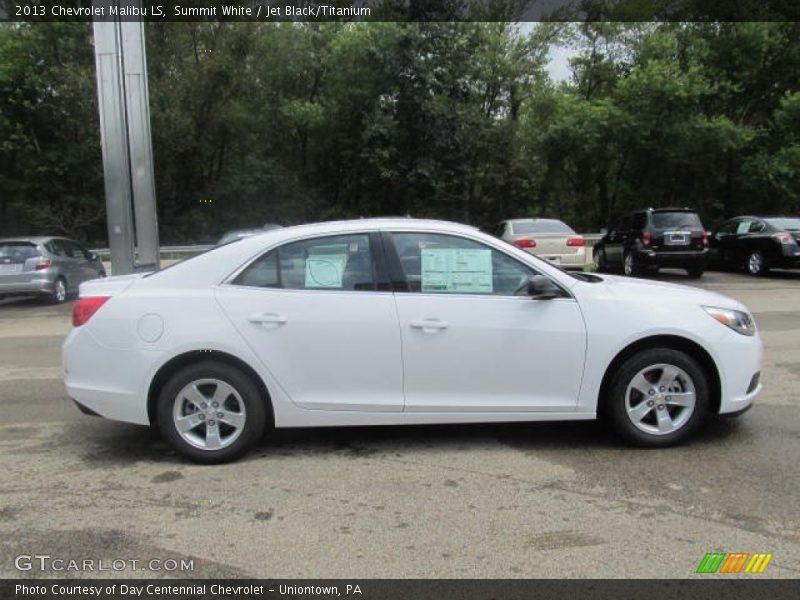 Summit White / Jet Black/Titanium 2013 Chevrolet Malibu LS