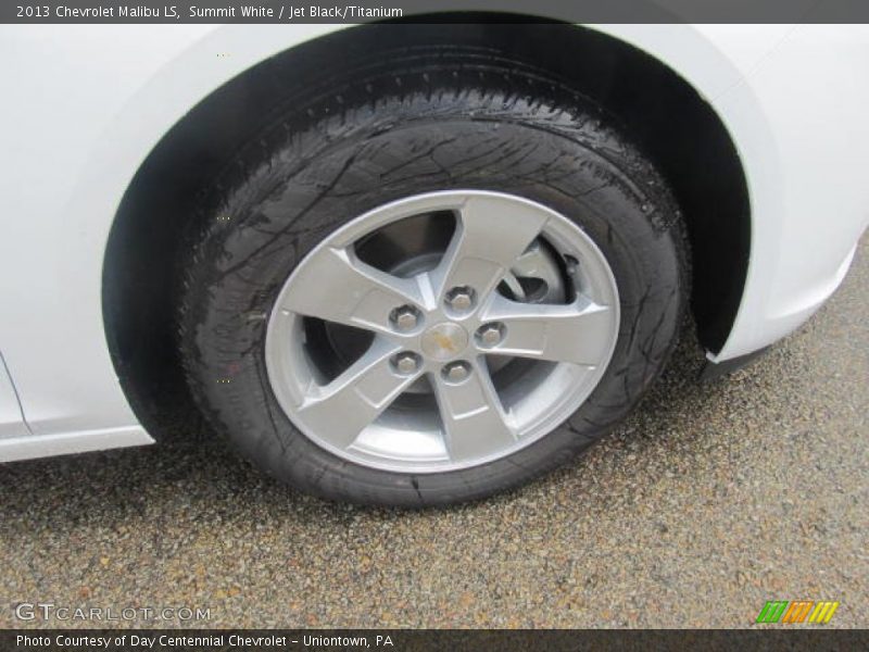 Summit White / Jet Black/Titanium 2013 Chevrolet Malibu LS