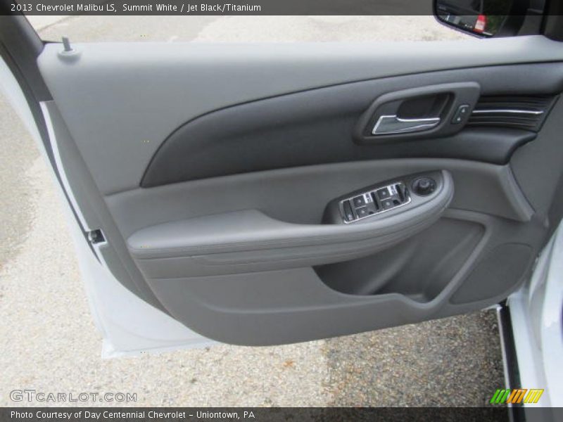 Summit White / Jet Black/Titanium 2013 Chevrolet Malibu LS