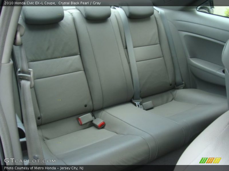 Crystal Black Pearl / Gray 2010 Honda Civic EX-L Coupe