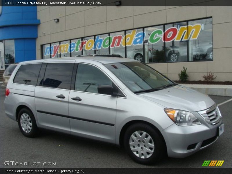 Alabaster Silver Metallic / Gray 2010 Honda Odyssey LX