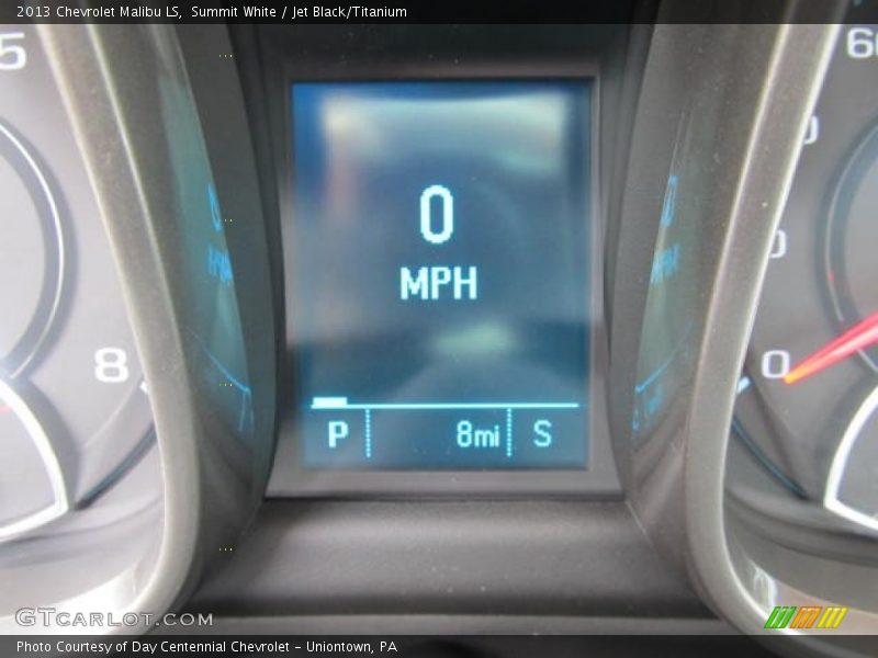 Summit White / Jet Black/Titanium 2013 Chevrolet Malibu LS