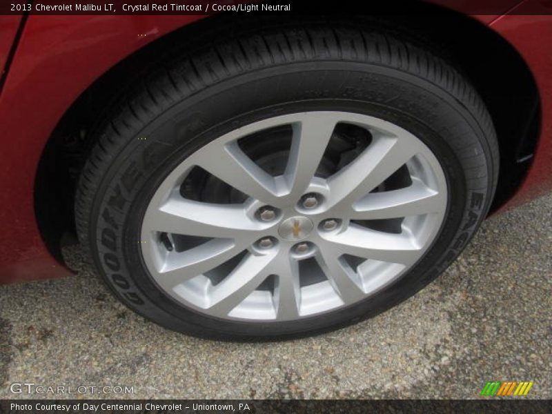 Crystal Red Tintcoat / Cocoa/Light Neutral 2013 Chevrolet Malibu LT