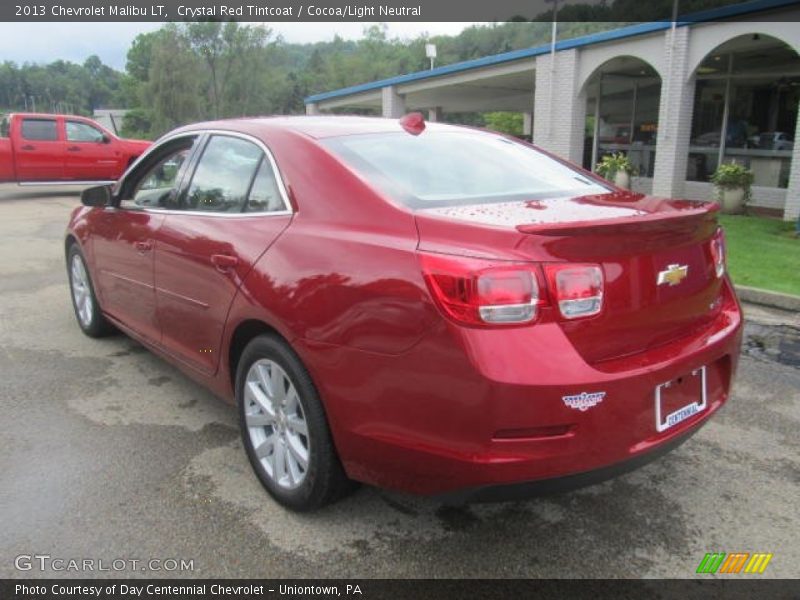 Crystal Red Tintcoat / Cocoa/Light Neutral 2013 Chevrolet Malibu LT