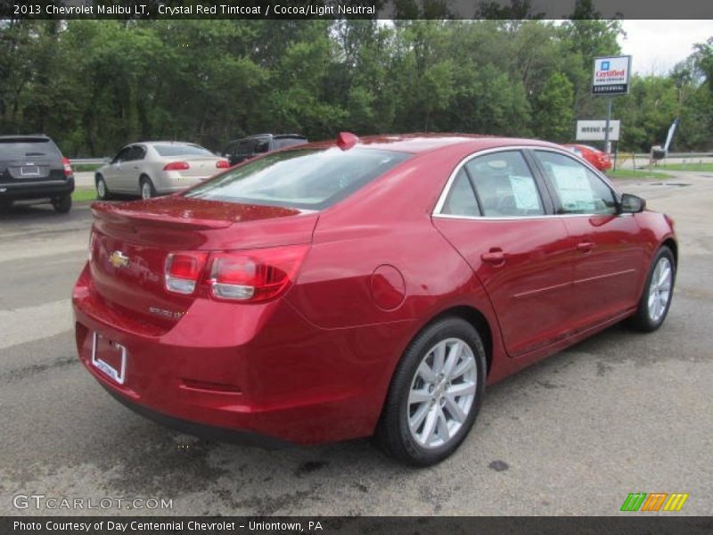 Crystal Red Tintcoat / Cocoa/Light Neutral 2013 Chevrolet Malibu LT
