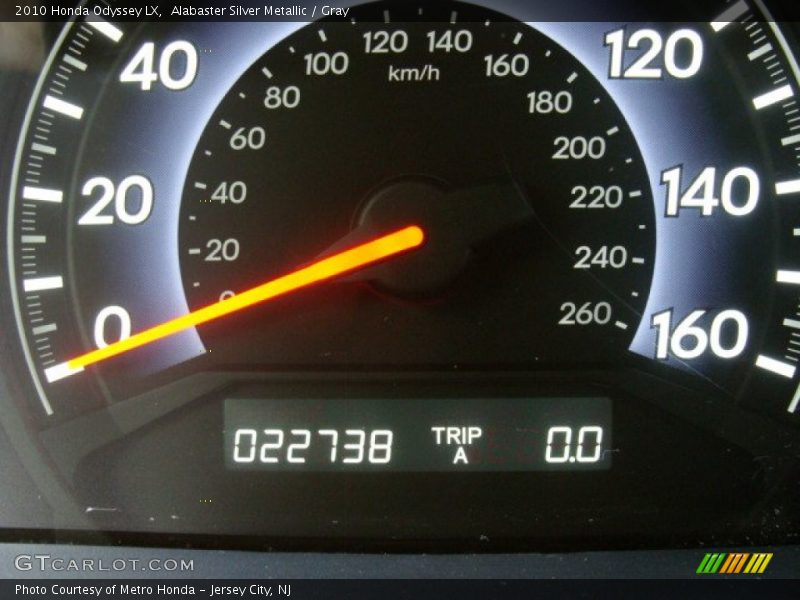 Alabaster Silver Metallic / Gray 2010 Honda Odyssey LX