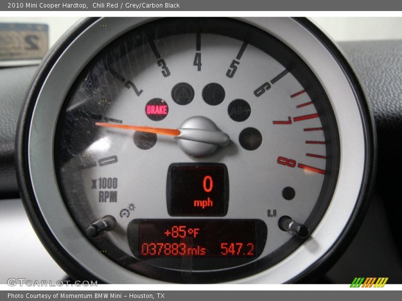 Chili Red / Grey/Carbon Black 2010 Mini Cooper Hardtop