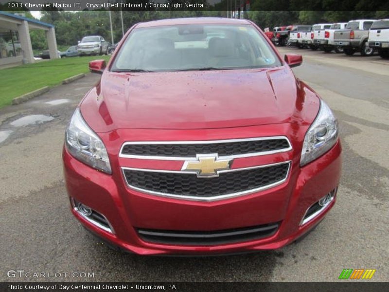 Crystal Red Tintcoat / Cocoa/Light Neutral 2013 Chevrolet Malibu LT