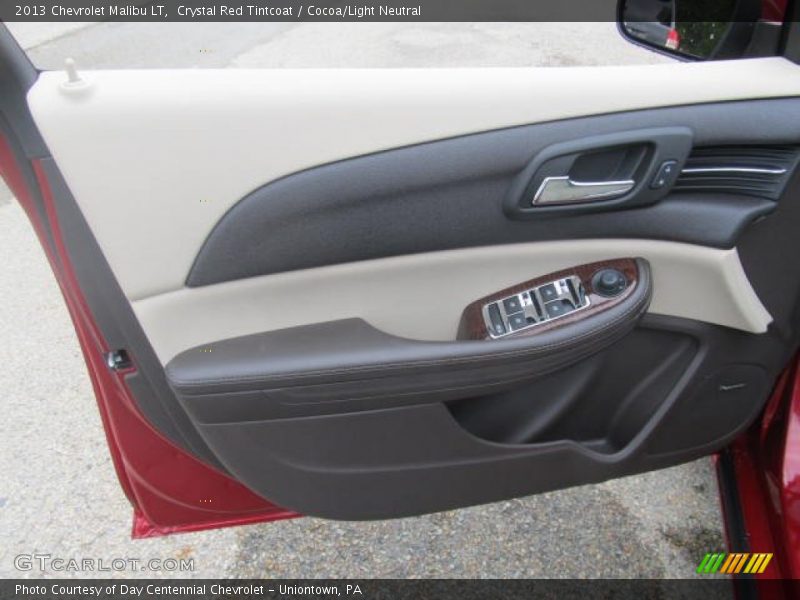 Crystal Red Tintcoat / Cocoa/Light Neutral 2013 Chevrolet Malibu LT