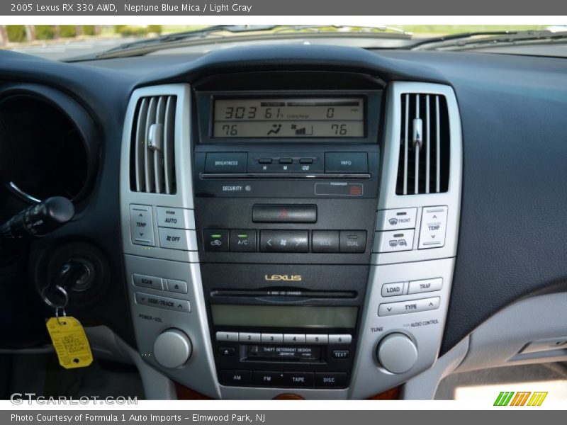 Neptune Blue Mica / Light Gray 2005 Lexus RX 330 AWD