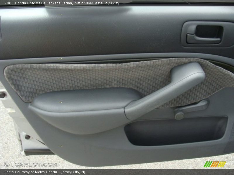 Satin Silver Metallic / Gray 2005 Honda Civic Value Package Sedan