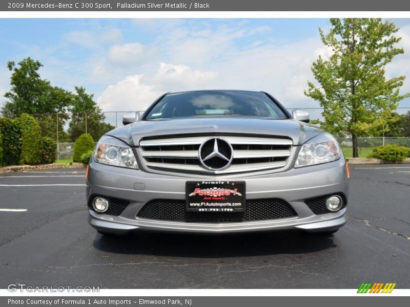 Palladium Silver Metallic / Black 2009 Mercedes-Benz C 300 Sport