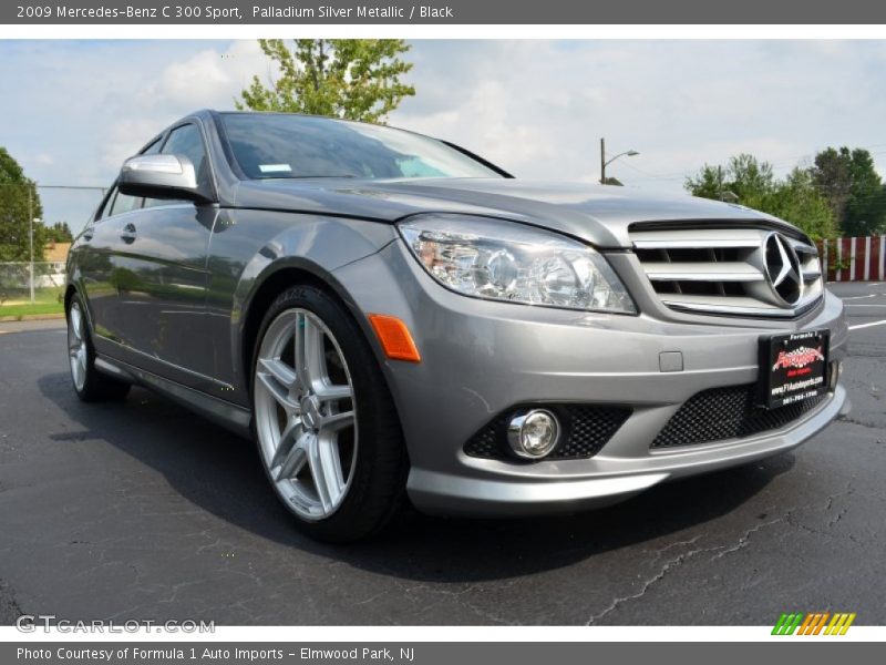 Palladium Silver Metallic / Black 2009 Mercedes-Benz C 300 Sport