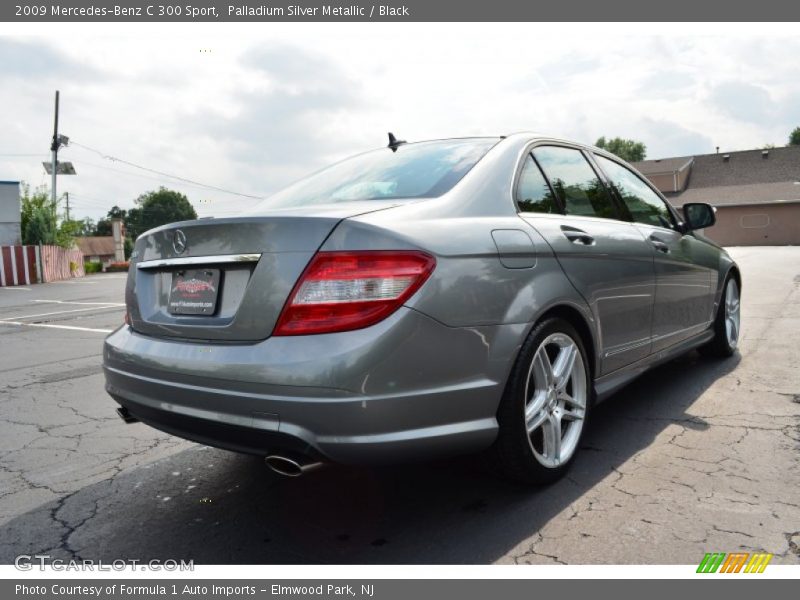 Palladium Silver Metallic / Black 2009 Mercedes-Benz C 300 Sport