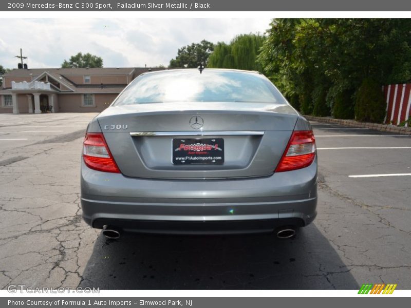 Palladium Silver Metallic / Black 2009 Mercedes-Benz C 300 Sport