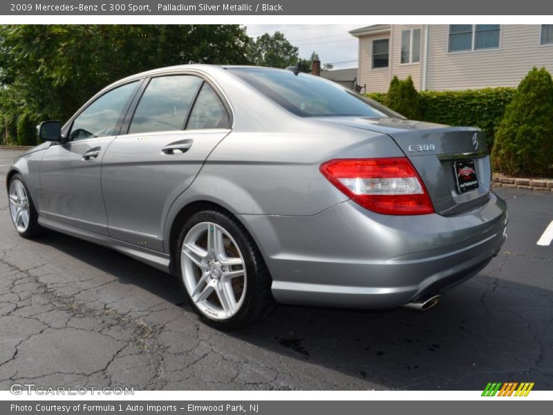 Palladium Silver Metallic / Black 2009 Mercedes-Benz C 300 Sport