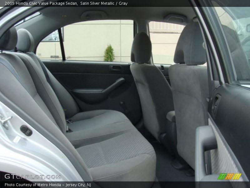 Satin Silver Metallic / Gray 2005 Honda Civic Value Package Sedan