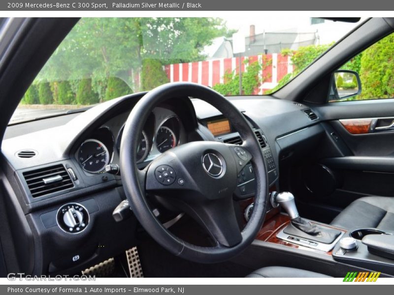 Palladium Silver Metallic / Black 2009 Mercedes-Benz C 300 Sport