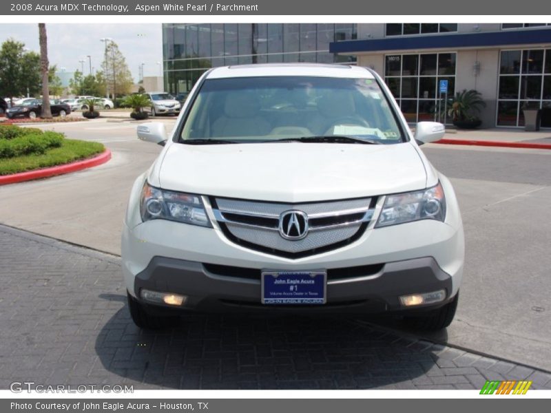 Aspen White Pearl / Parchment 2008 Acura MDX Technology